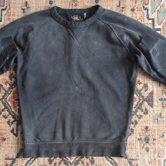 Ralph Lauren Double RL Men's Loopwheel Terry Cotton Crewneck Sweater